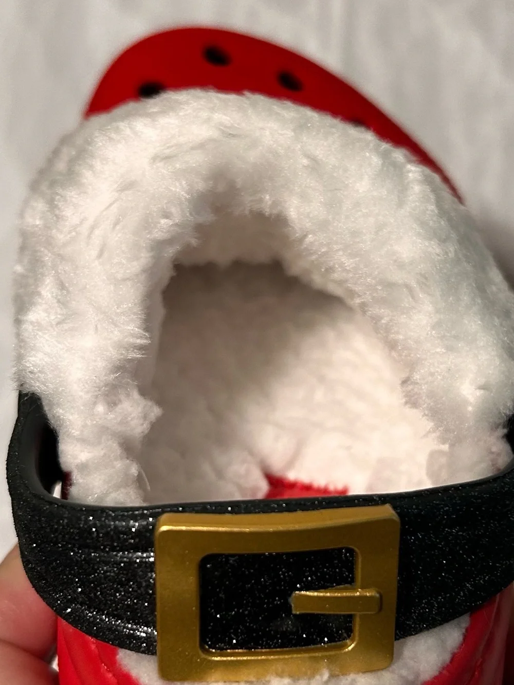 Crocs Classic Lined Santa Christmas Clogs Red/White kids toddlers NWT Size: C7